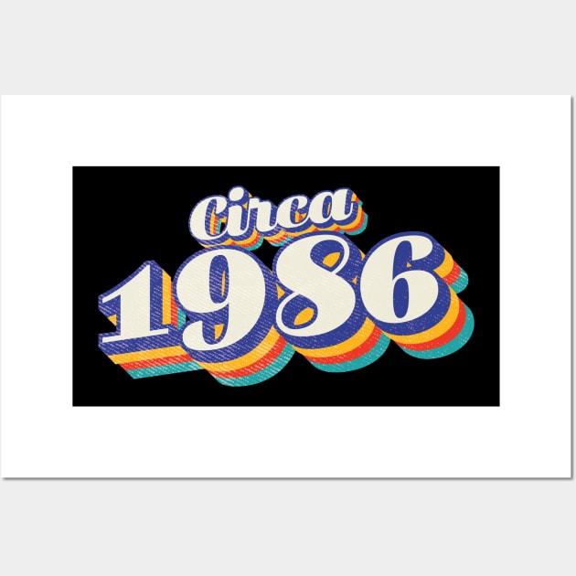 1986 Birthday Wall Art by Vin Zzep